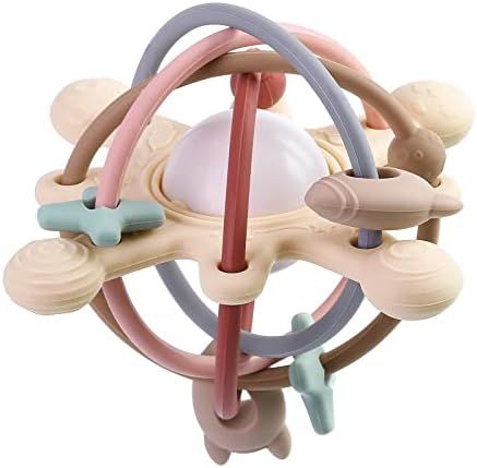 Eoopoon Baby Teether Toy for Babies 3 Months+, Silicone Baby Teething Toys, Rattle Sensory Teethe... | Amazon (US)