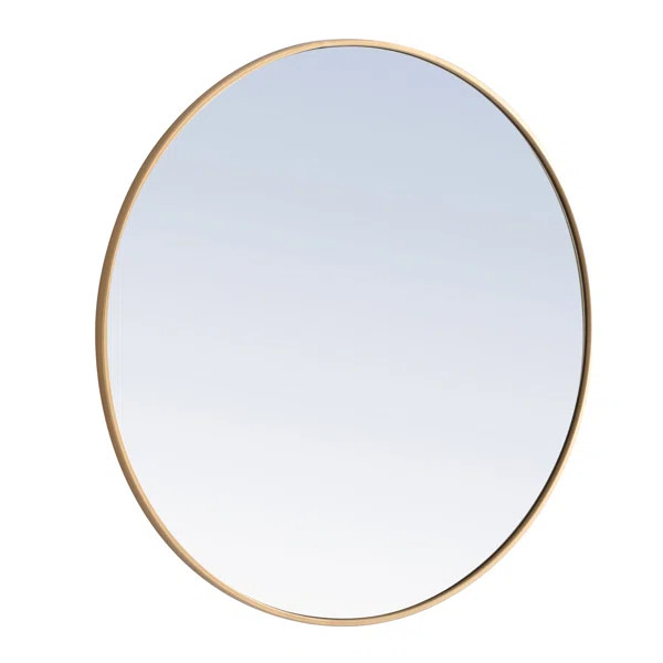 Sabine Metal Round Wall Mirror | Wayfair North America