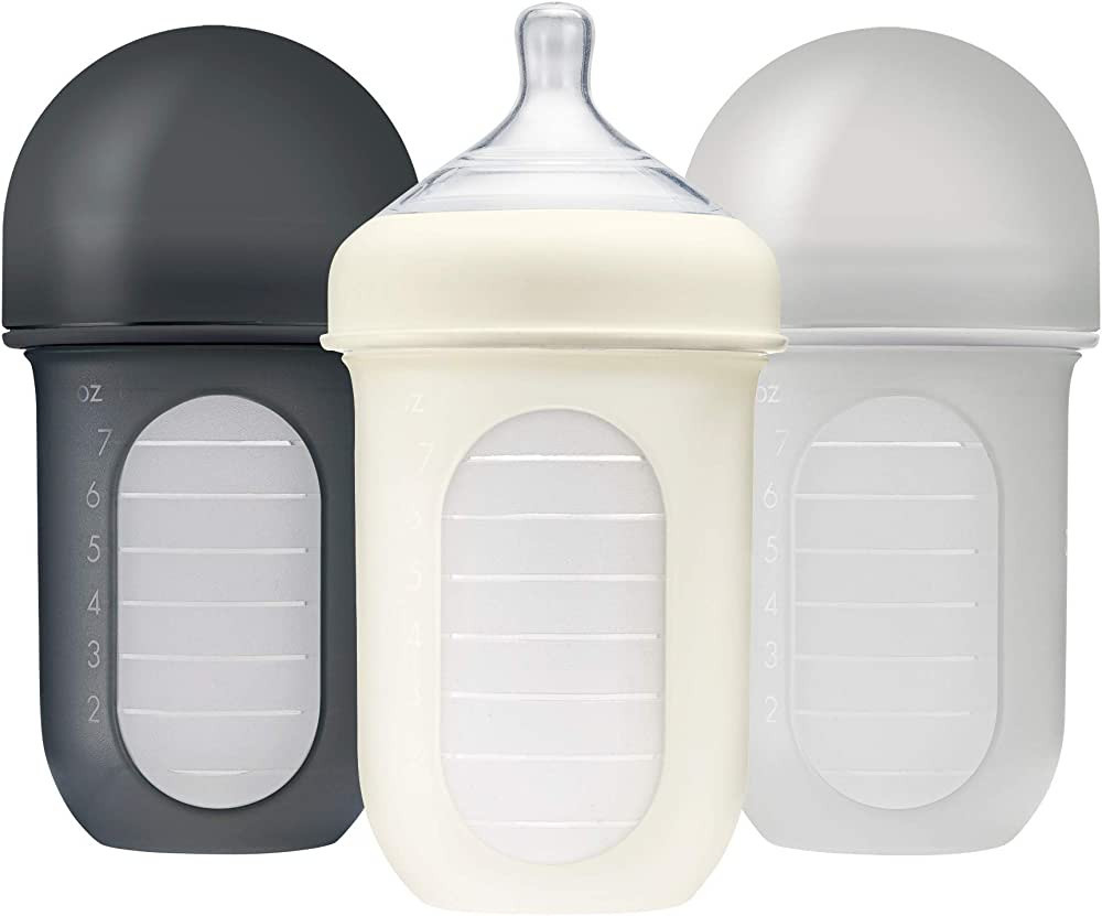 Boon NURSH Reusable Silicone Baby Bottles with Collapsible Silicone Pouch Design — Everyday Bab... | Amazon (US)