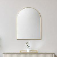 Gold Arched Wall Mirror 80cm x 60cm | ManoMano UK