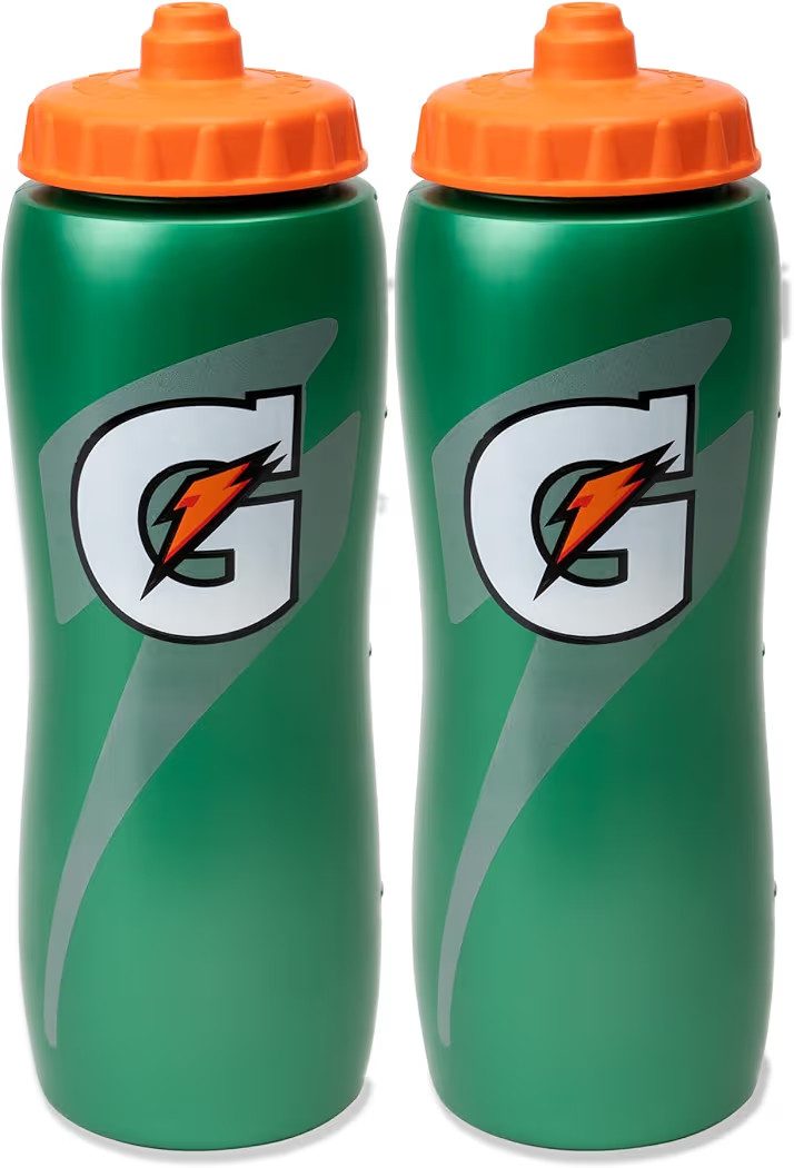 Gatorade 32 Oz Squeeze Water Sports Bottle - Pack of 2 - New Easy Grip Design | Amazon (US)
