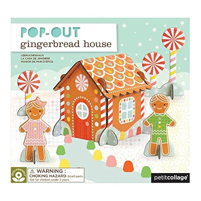 Petit Collage Pop-Out and Build, Gingerbread House Playset | Amazon (US)