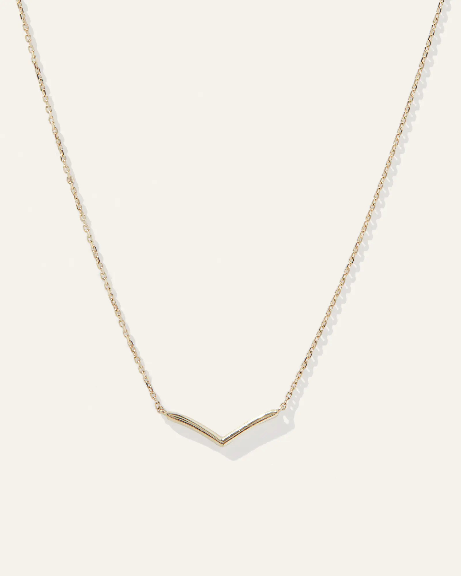 14K Gold Wishbone Necklace | Quince