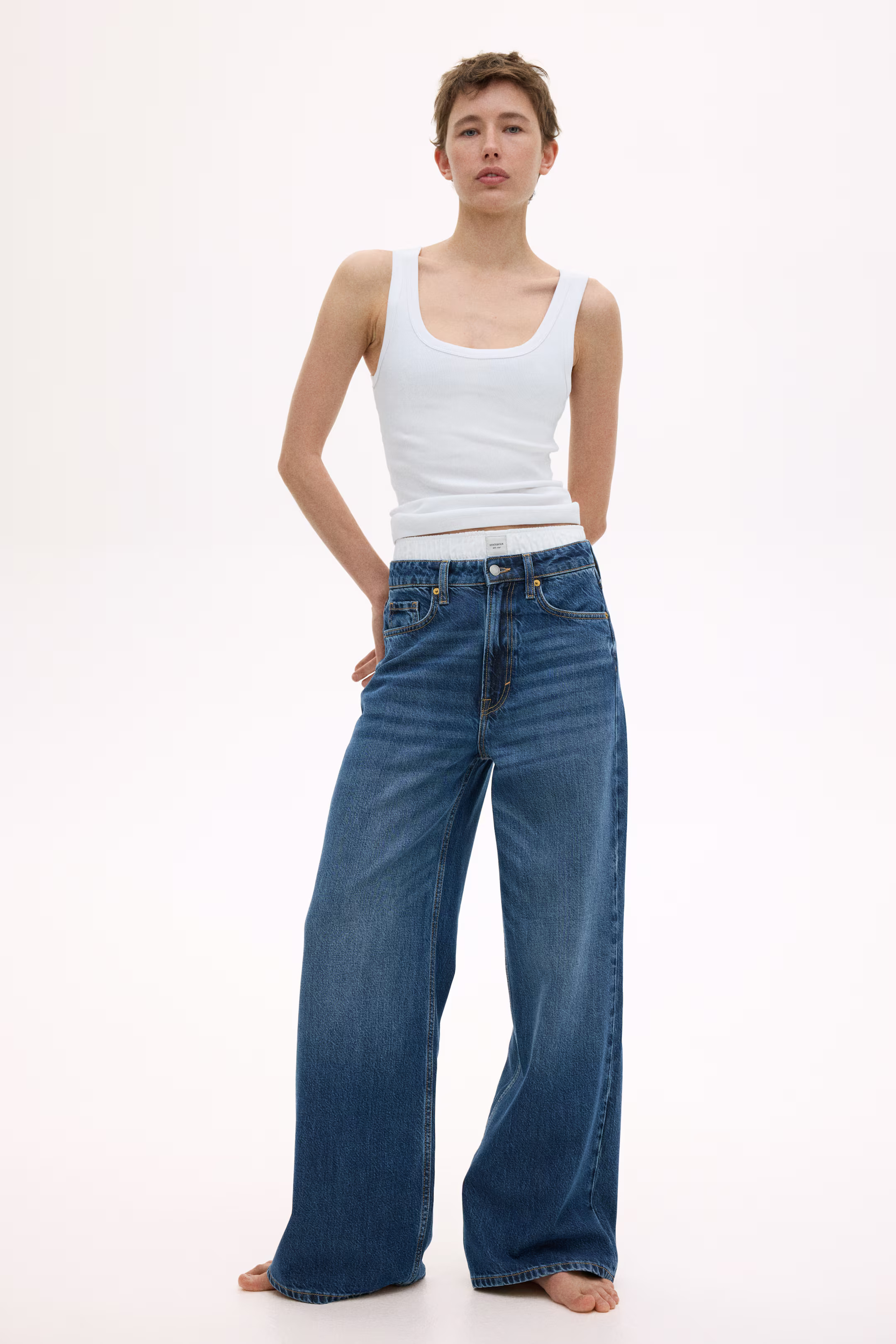 Ribbed vest top | H&M (UK, MY, IN, SG, PH, TW, HK)