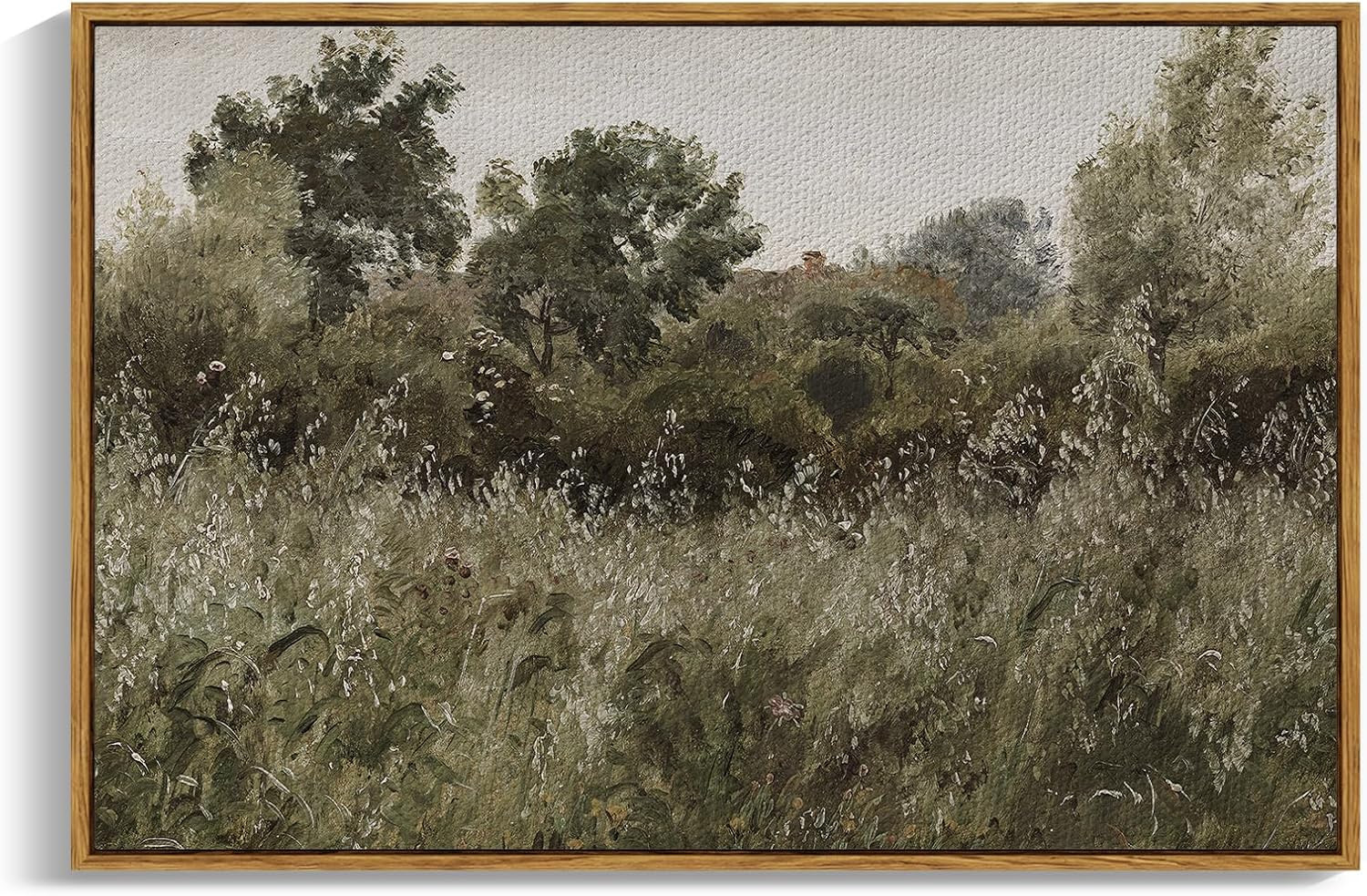 InSimSea Framed Canvas Wall Art | Countryside Field Modern Farmhouse Decor | Canvas Wall Art Deco... | Amazon (US)