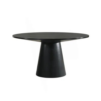 Finish Contemporary Round Dining Table With Pedestal Base | Wayfair North America