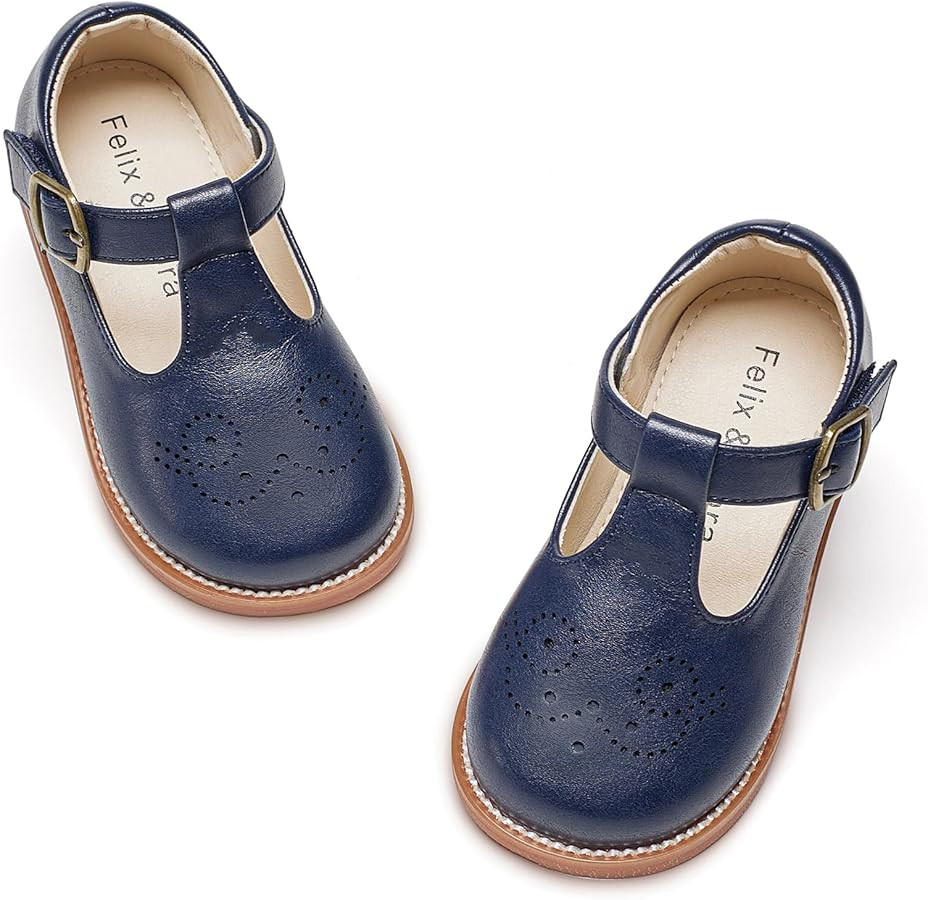 Felix & Flora Toddler Girl Mary Jane Dress Shoes - School Oxford Flats for Girl Party Shoes. | Amazon (US)
