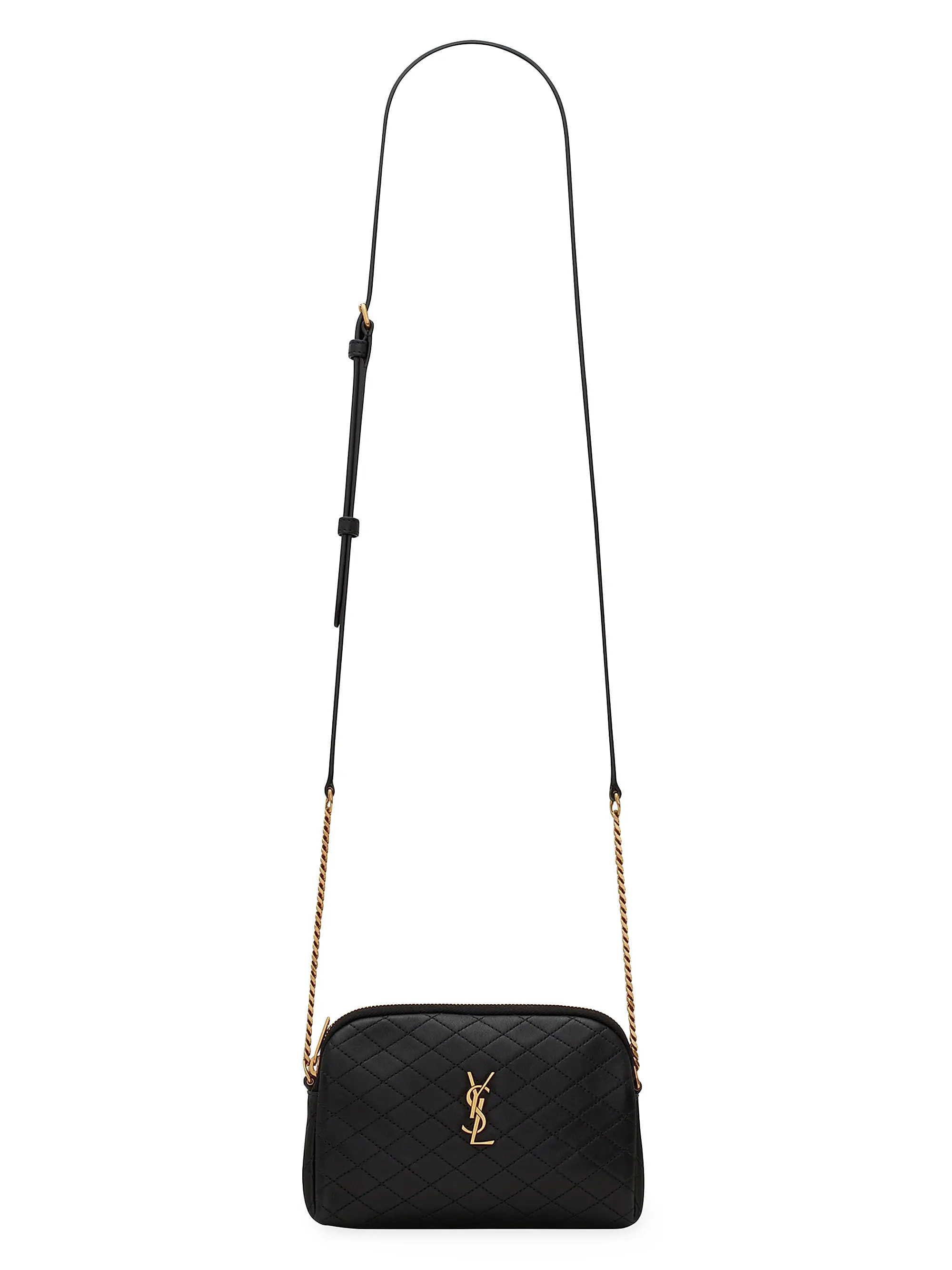 Saint Laurent Gaby Zipped Pouch in Quilted Lambskin | Saks Fifth Avenue | Saks Fifth Avenue