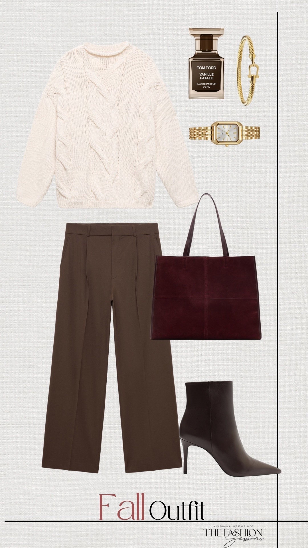 Fall Outfit | Cream Sweater | Brown Tailored Pants | Ankle Boots | Tote Bag | 

#LTKStyleTip #LTKSeasonal #LTKShoeCrush