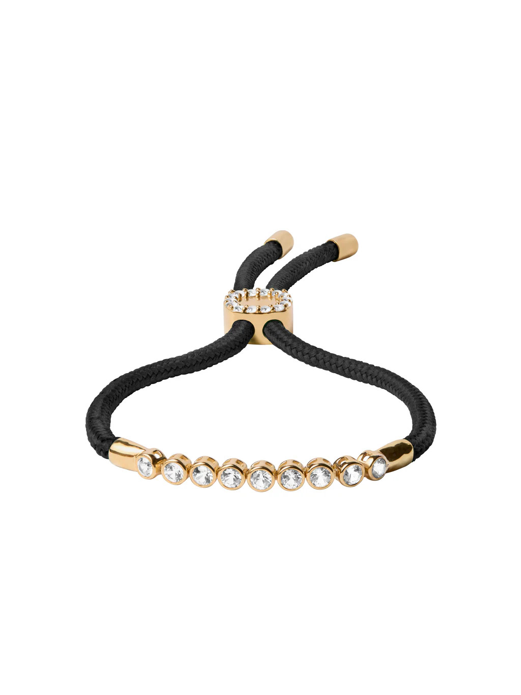JAMES BEZEL NOIR PARACORD BRACELET, GOLD | Dorsey