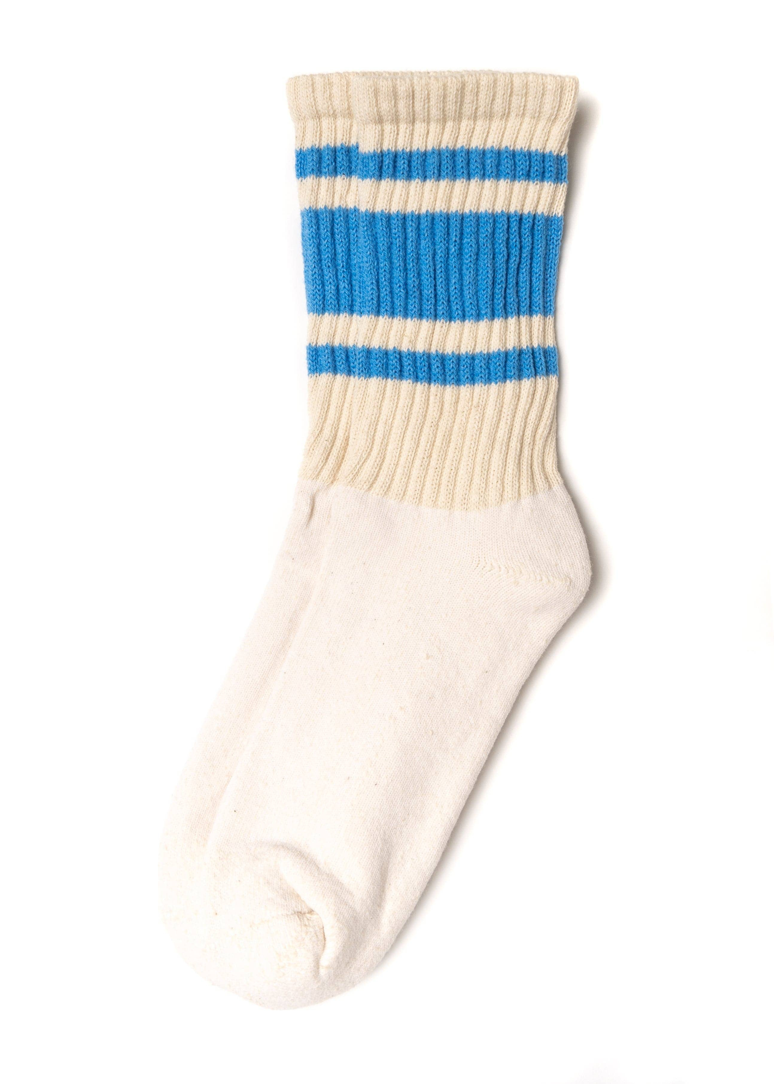 The Mono Stripe Socks DENIM HEATHER | Prefontaine