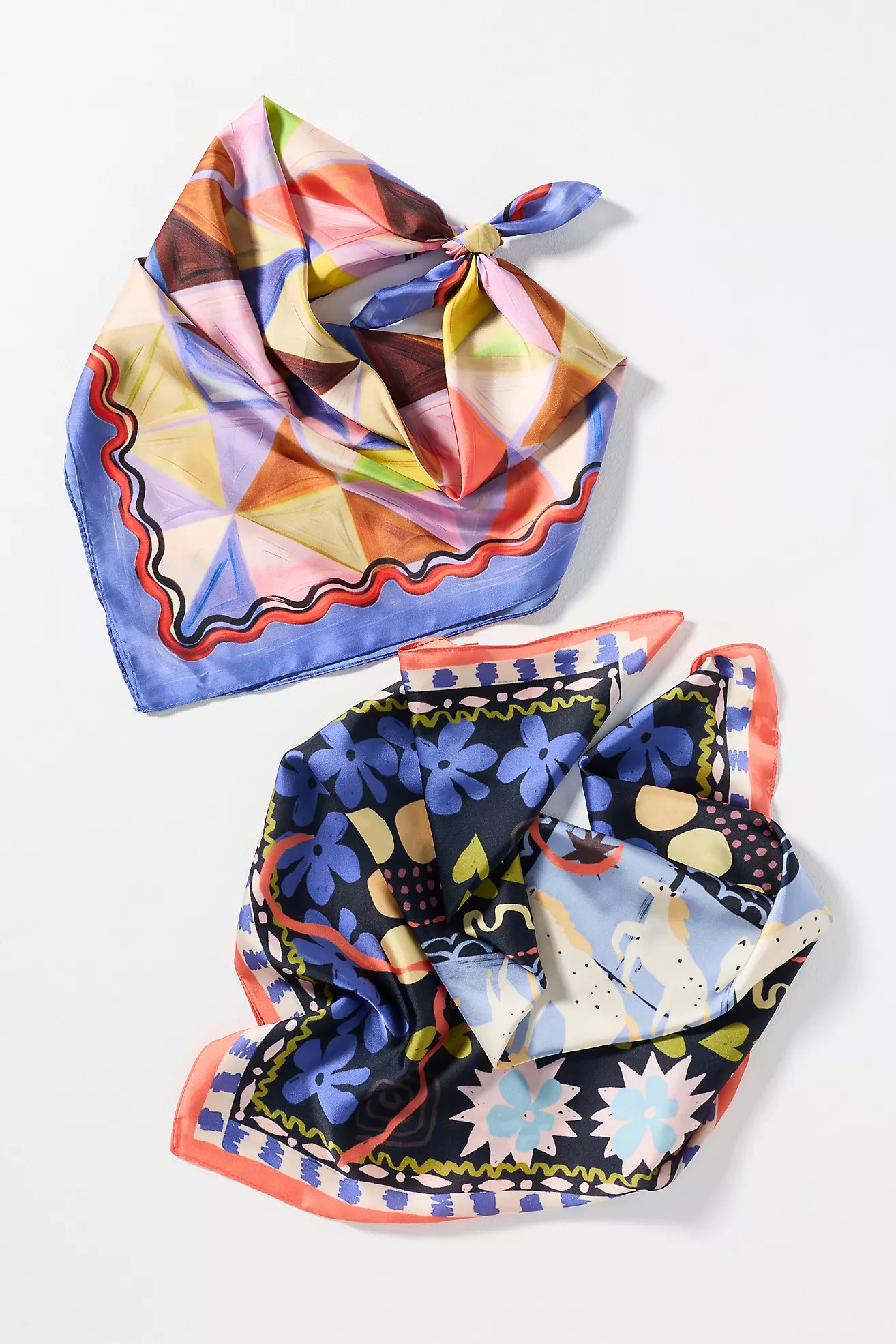 Abstract Print Hair Scarves, Set of 2 | Anthropologie (US)