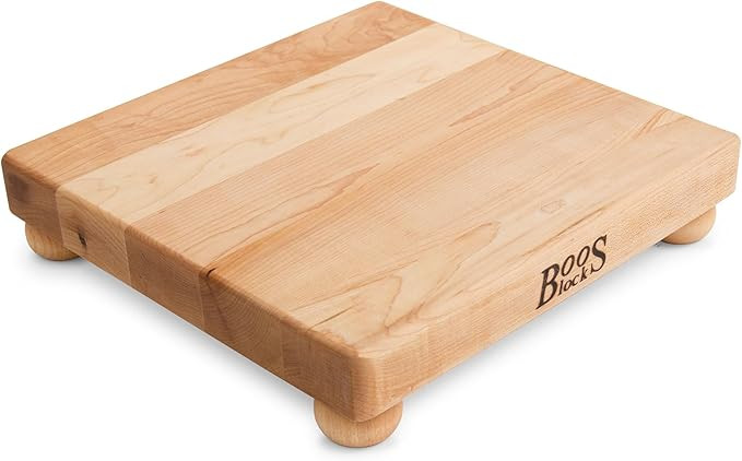 John Boos Block Square Wood Cutting Board, B Series w/Feet, 12"x12"x1.5", Maple | Amazon (US)