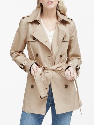 Water-Resistant Short Trench Coat | Banana Republic (US)