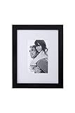 Malden International Designs Matted Linear Classic Wood Picture Frame, Black ( 4x6-Inches ) | Amazon (US)