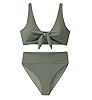 ANRABESS Bikini Sets for Women Summer High Waisted 2 Piece Bathing Suit Ribbed Tie Knot Swimsuit ... | Amazon (US)