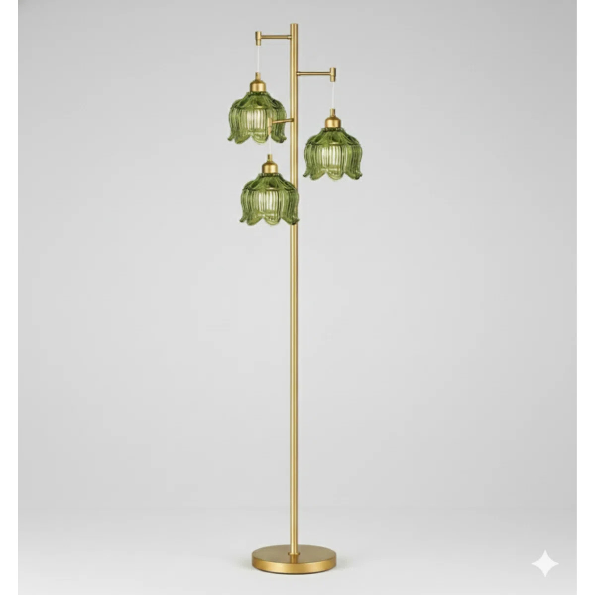 Gold Floor Lamp For Living Room,Bedroom,Mid Century Modern Standing Lamp Brass Tree 3 Light Tall ... | Wayfair North America
