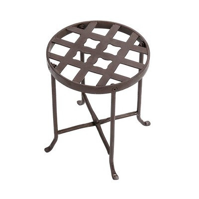 Small Round Iron Table Flowers Plant Stand - ACHLA Designs | Target