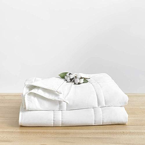 Baloo 25lb 100% Cotton Weighted Blanket for Cool & Breathable Sleep - Heavy Quilted Comforter - Cool | Amazon (US)
