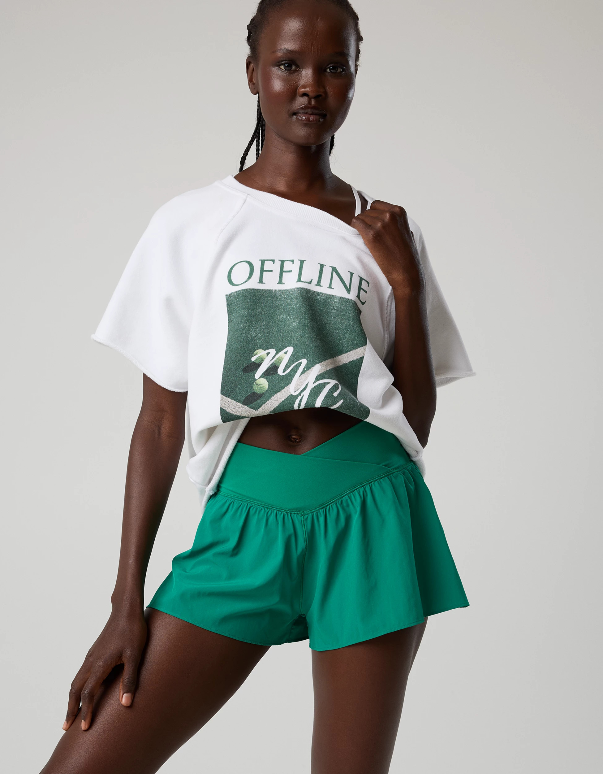 OFFLINE By Aerie Real Me Crossover Flowy Short | Aerie