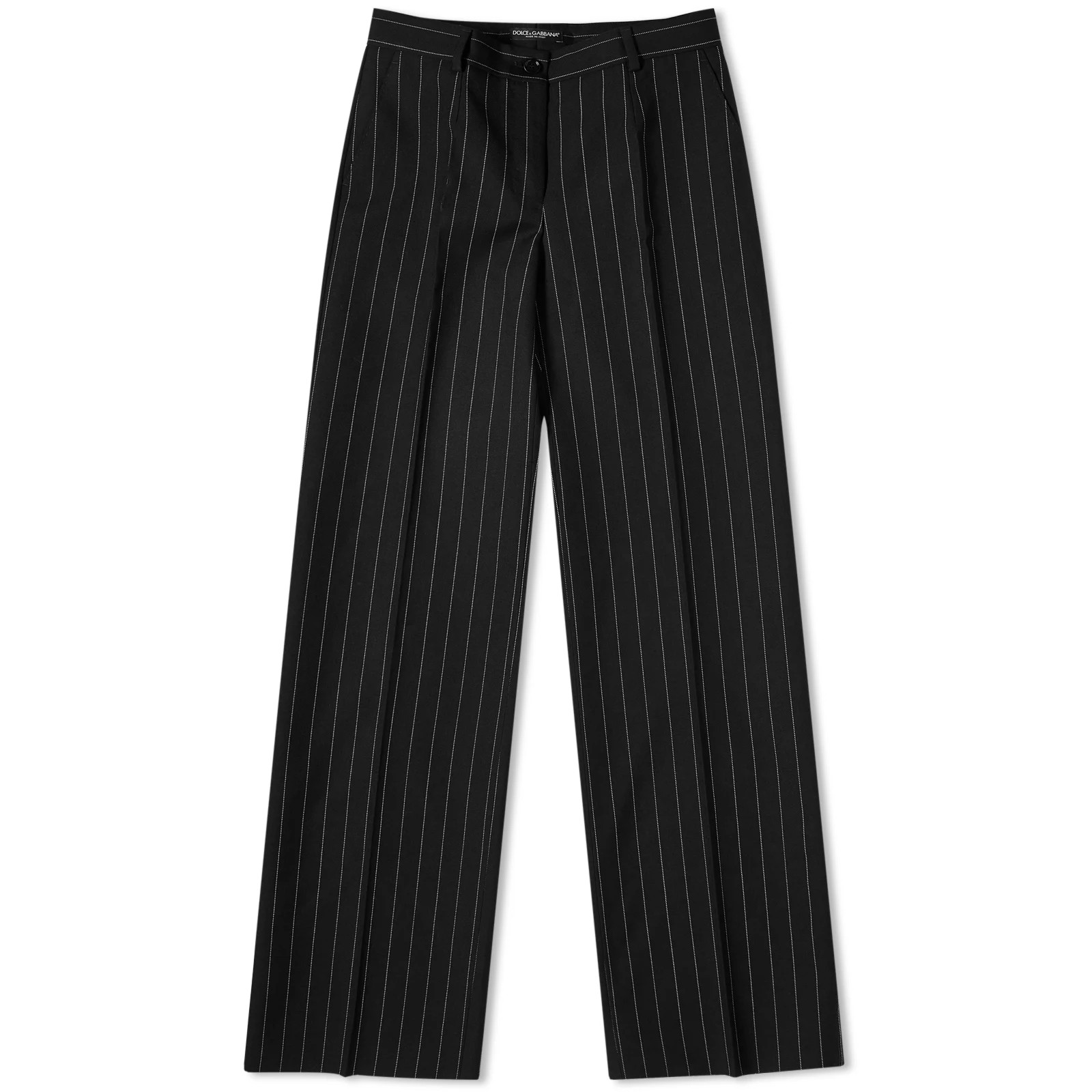 Dolce & Gabbana Women's Striped Tailored Trousers in Black, Size UK 16 | END. Clothing | END. Clothing
