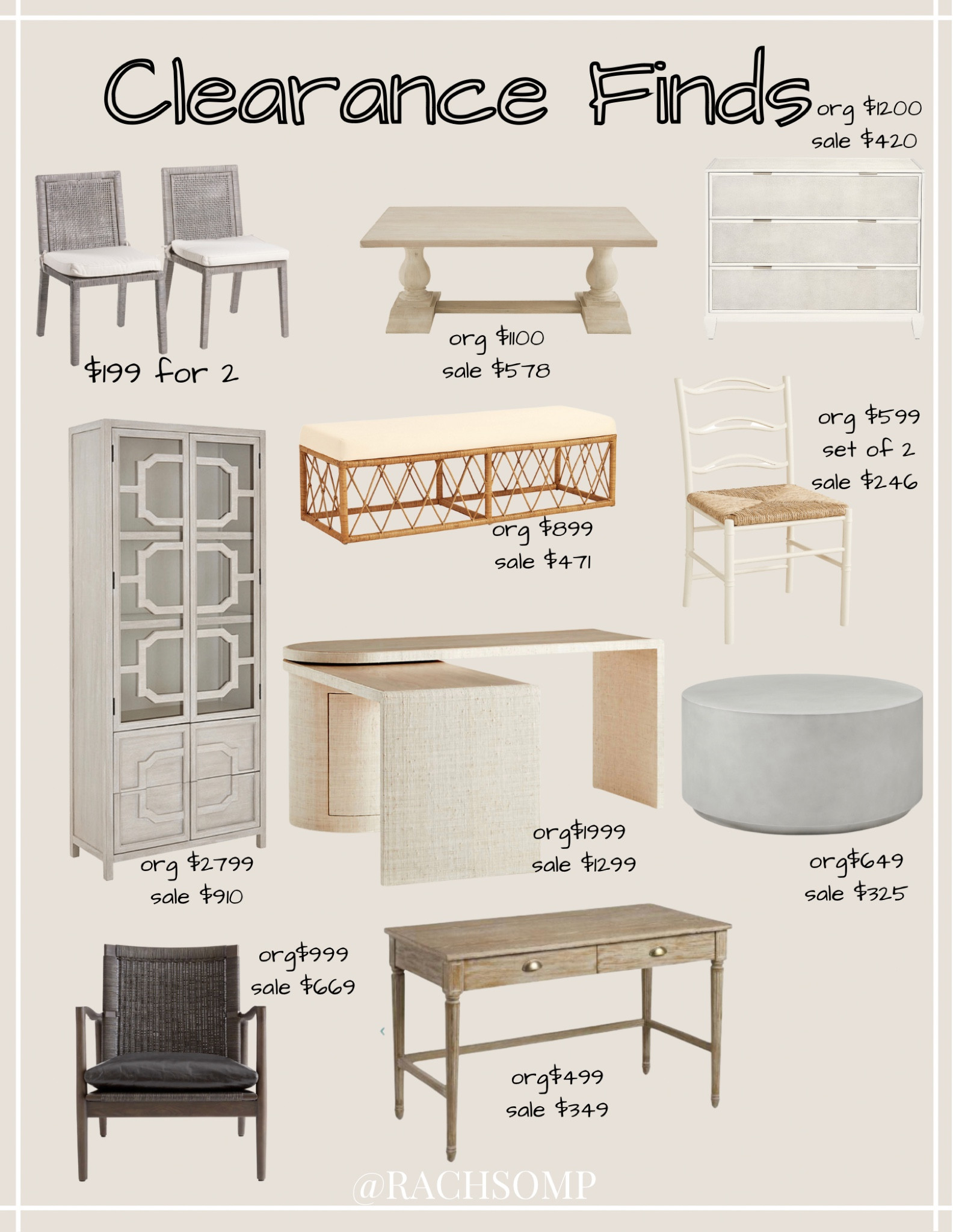 Clearance furniture finds!

West elm, world market, crate and barrel, pottery barn, Ballard design, coffee table, cabinet, bench, dining chairs, coaysal furniture, modern furniture, modern home, coastal home, traditional home, furniture sale

#LTKsalealert #LTKhome