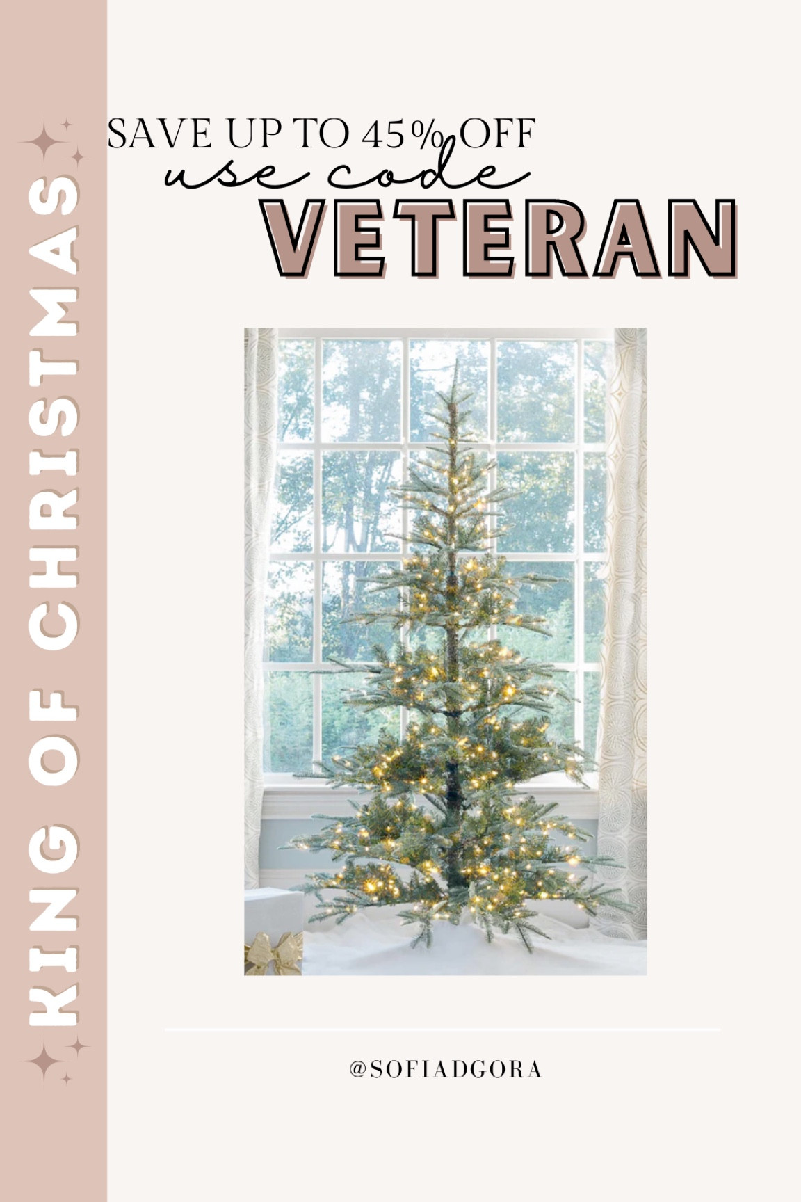 King of Christmas is having a sale on their Christmas trees this weekend until Sunday the 13th. Up to 45% off! Use code VETERAN. I linked the two trees we have! 

#LTKsalealert #LTKSeasonal #LTKHoliday