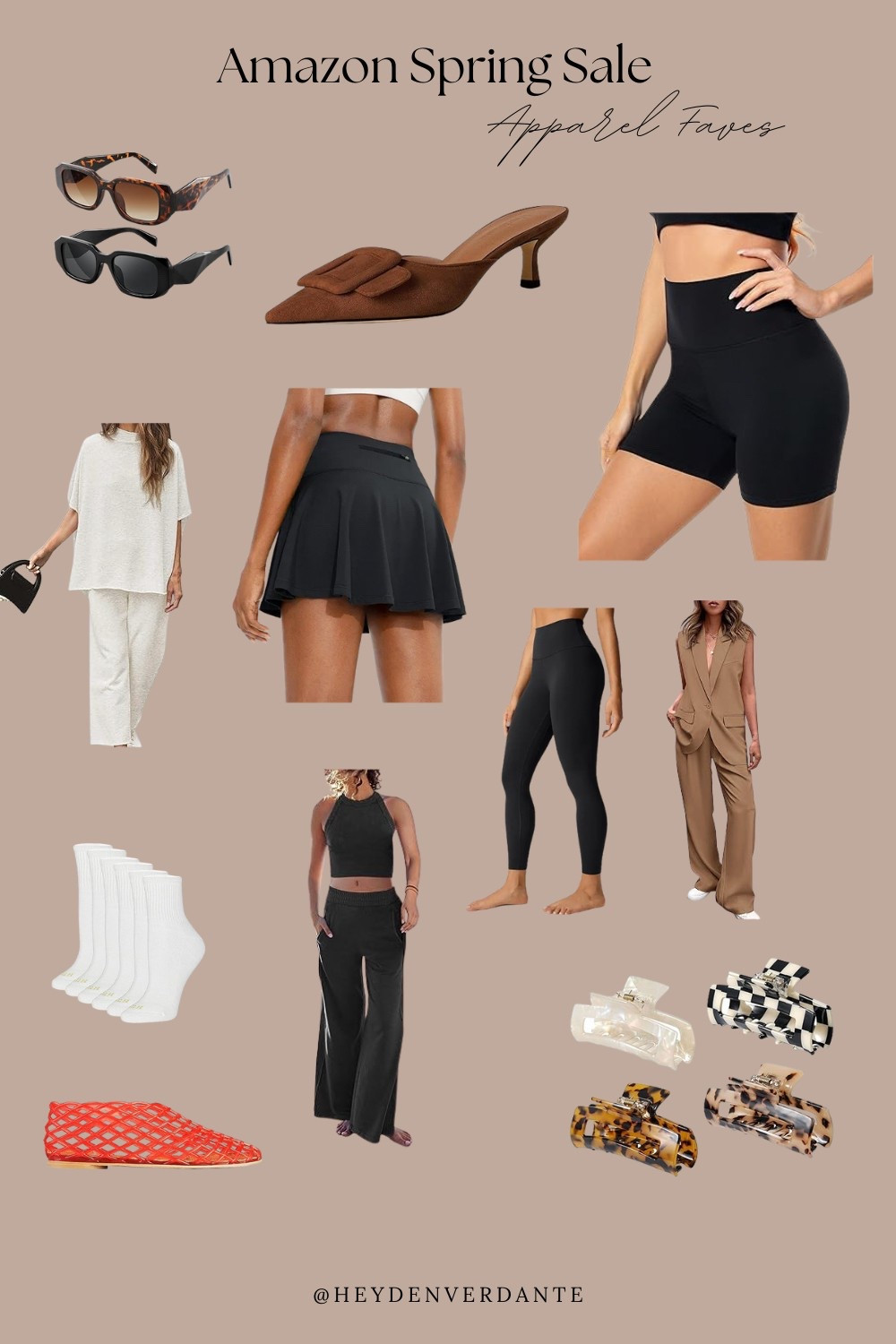 Amazons Spring Sale is here and allll of the things are on sale! Here’s my fave apparel items that I either own myself or have been eyeing! These leggings and biker shorts are great Lulu Lemon dupes and the sunglasses are the best Prada dupes! 

#LTKActive #LTKStyleTip #LTKSaleAlert