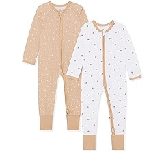 Bramble & Bear (2-Pack) Toddler & Baby Sleepsuits for Boys & Girls | 100% Organic Cotton, Super Soft Baby Sleepwear | Full Zip Sleepsuits with Easy Accessibility | Stretch Fit, Footless Sleepsuits | Amazon (UK)