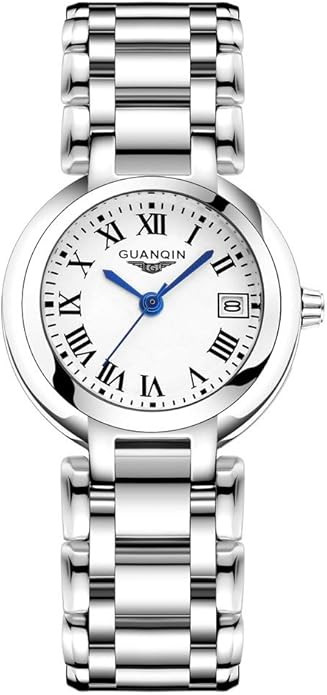 GUANQIN Women Quartz Analog Watch Stainless Steel Band | Amazon (US)