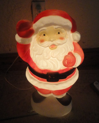 Vintage Empire 19 Inch Santa Lighted  Blow Mold Holiday Decoration | eBay US