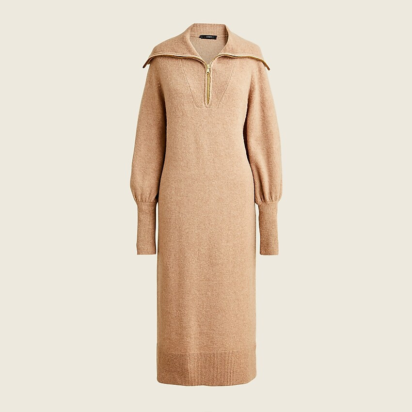 Half-zip sweater-dress in supersoft yarn | J. Crew US