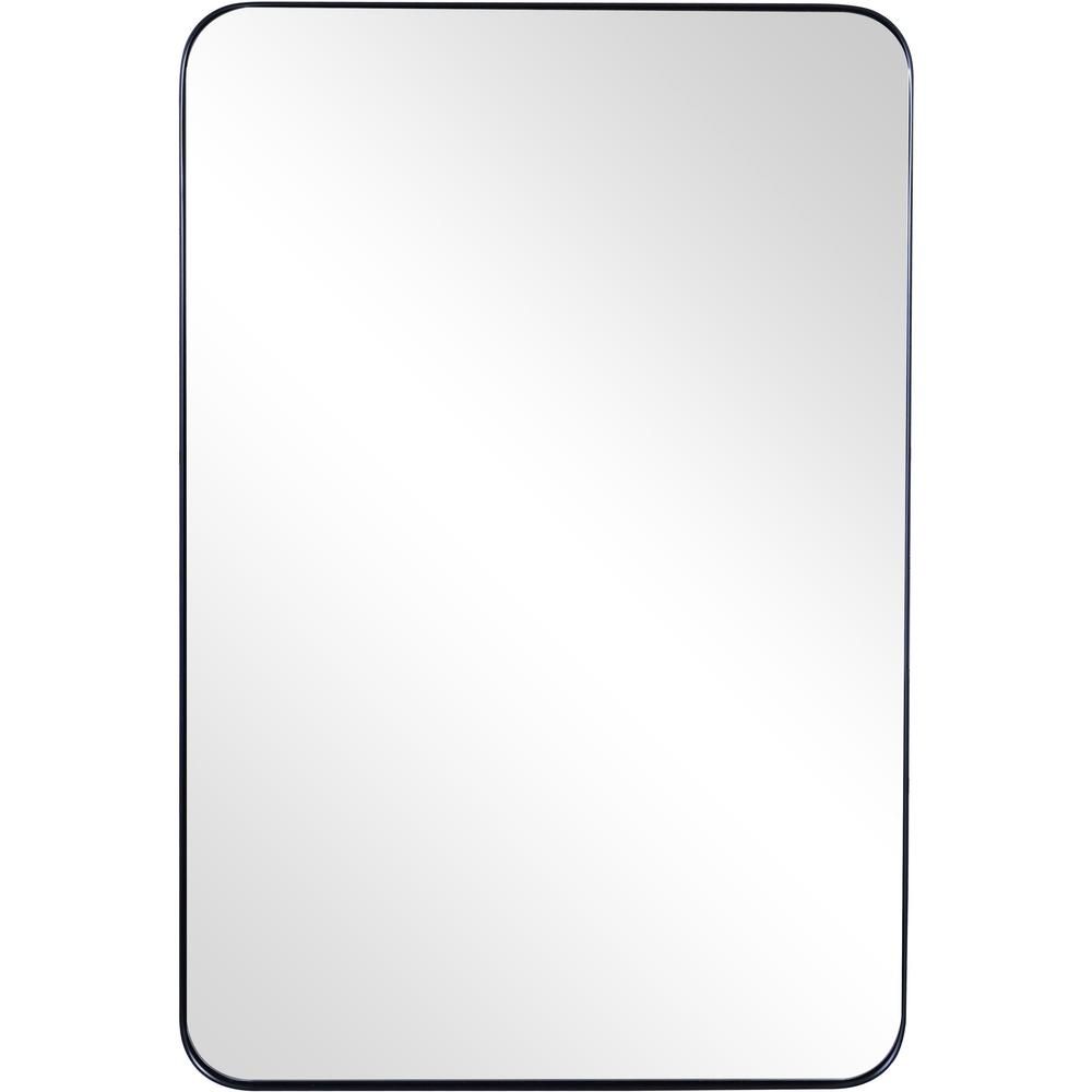 Camden Isle 36 in. x 24 in. Modern Rectangle Framed Decorative Mirror-86612 - The Home Depot | The Home Depot