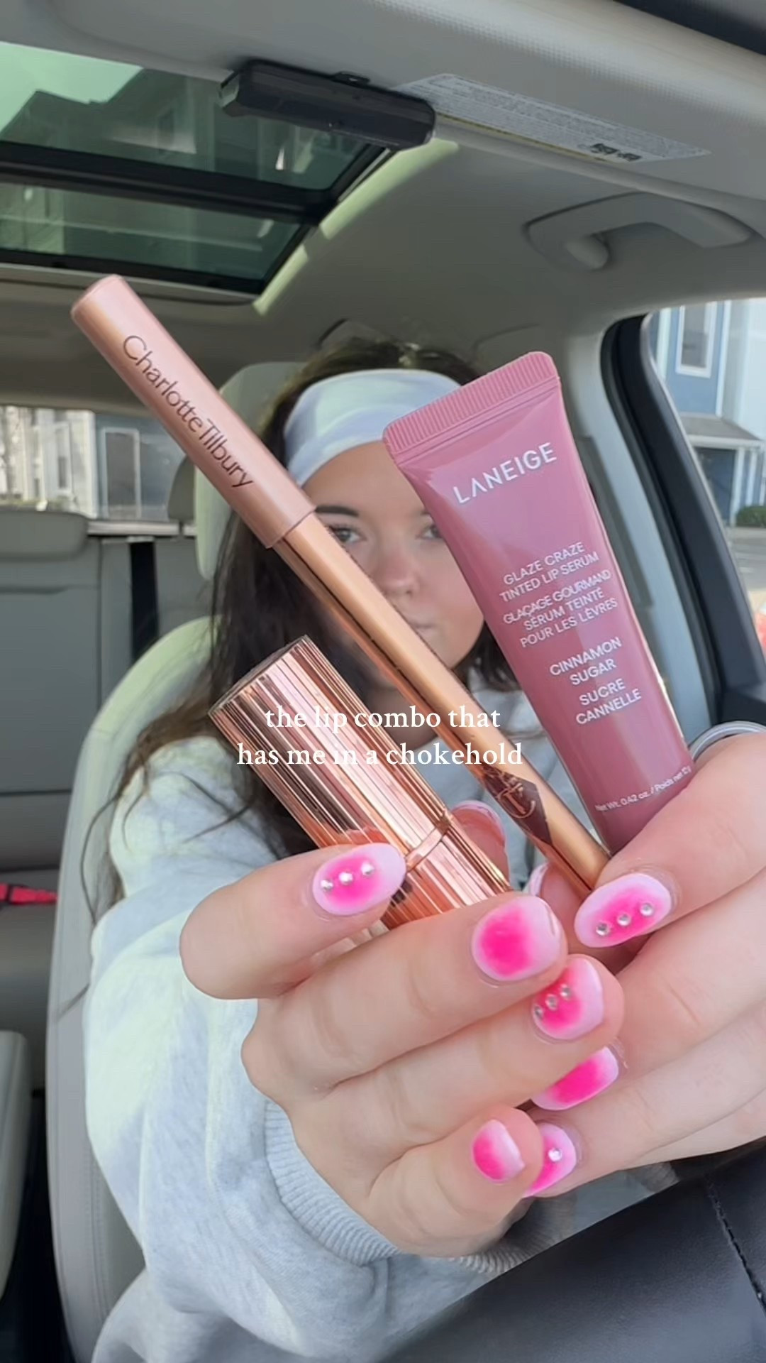 my current lip combo 🤞🏼 #lipcombo #makeup #sephoramusthaves 
laneige glaze craze in cinnamon sugar 
charlotte tilbury lipstick and lipliner in pillow talk 

#LTKBeauty #LTKU #LTKStyleTip