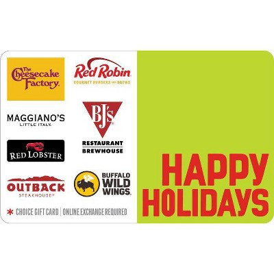 O4All Happy Holidays Dining Gift Card $50 (Email Delivery | Target