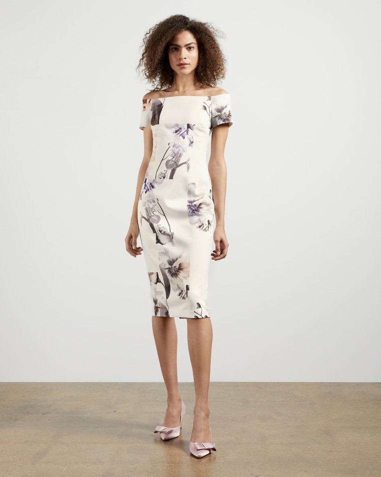 Vanilla bodycon bardot dress | Ted Baker (US)