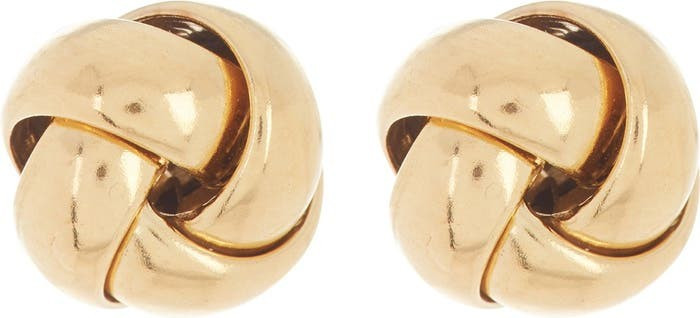 Rating 5out of5stars(11)1114K Gold Plated Sterling Silver Knot Stud EarringsADORNIA | Nordstrom Rack