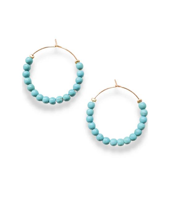 Turquoise Hoops SALE | Marea