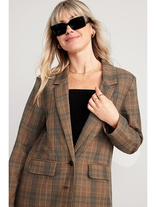 Taylor Relaxed Suit Blazer for Women | Old Navy (US)