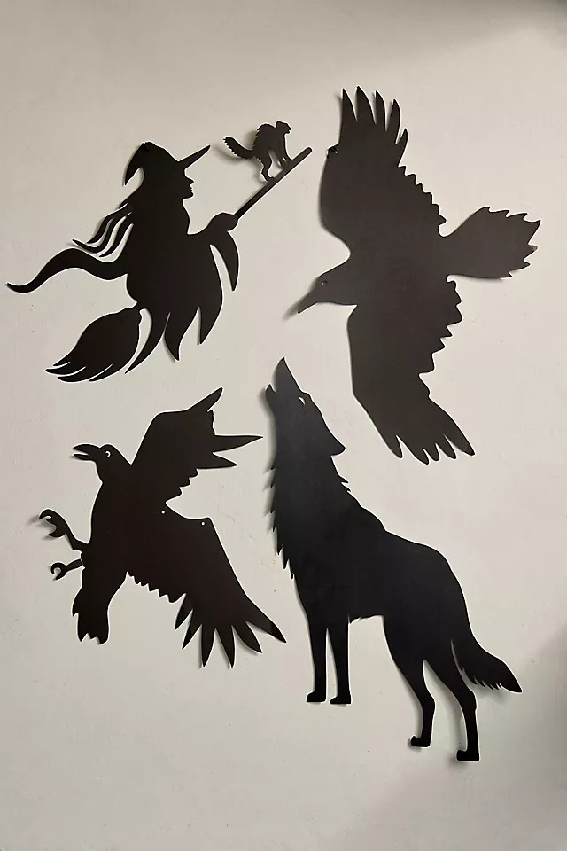 Halloween Paper Window Hangings, Set of 4 | Anthropologie (US)