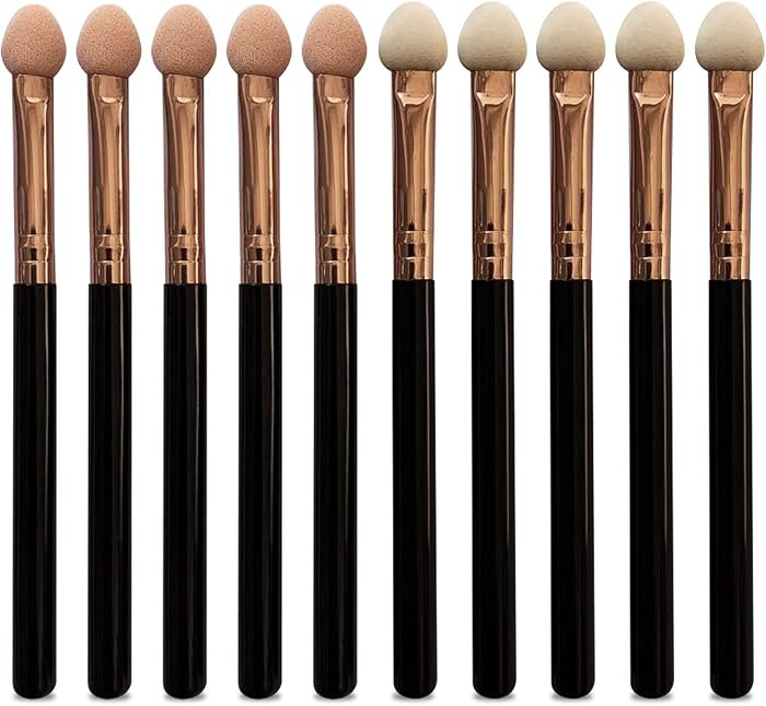 Makeup Brushes Set for Women Professional,UorPoto 10Pcs Sponge Eyeshadow Brush Sets Applicator Do... | Amazon (US)