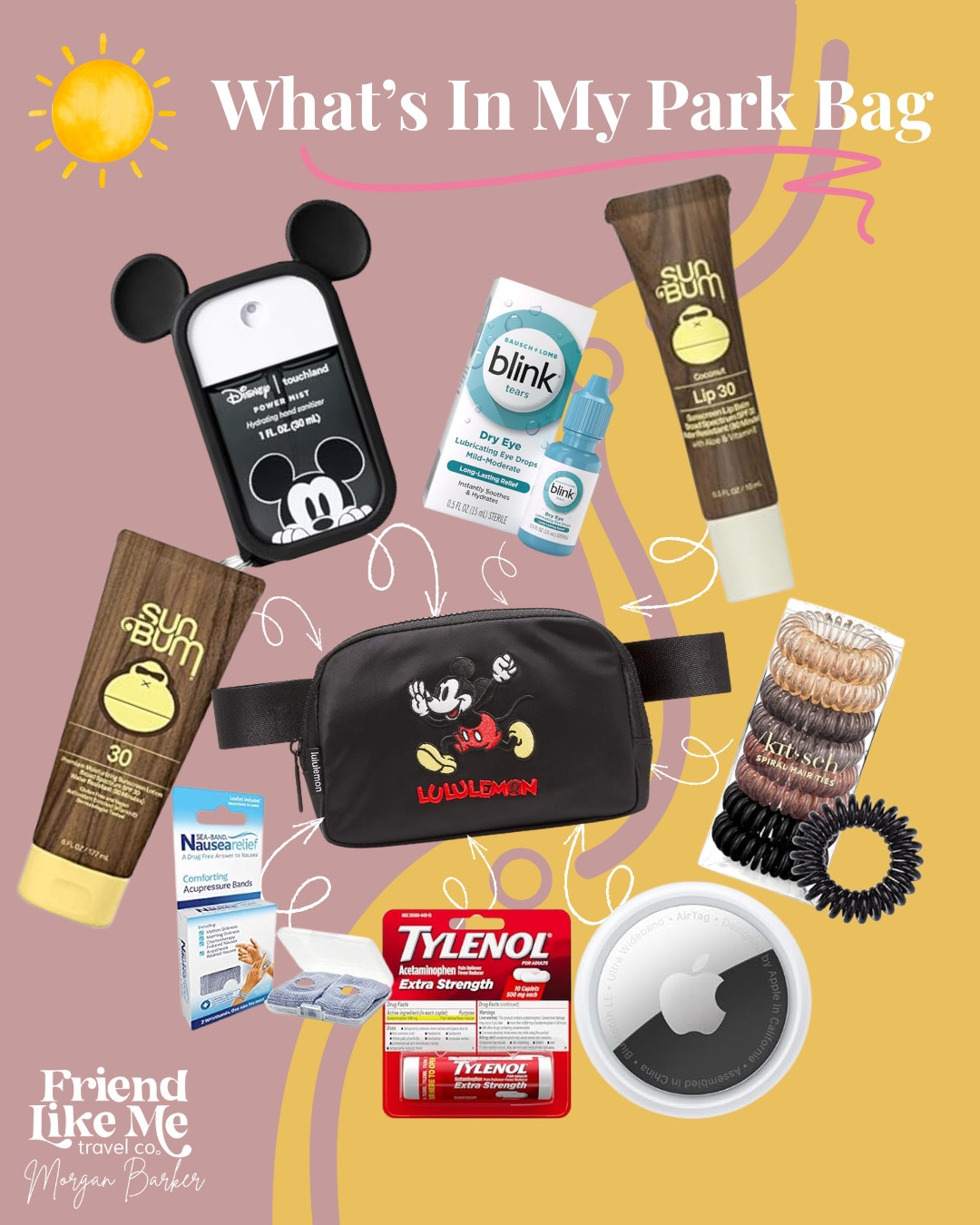 I have gone to Walt Disney World and Disneyland so many times, and have become a pro at knowing exactly what I’m going to need in the parks and pairing it down to fit in my little belt bag. I hope this list helps you!

(Not sponsored by Disney)

#LTKGiftGuide #LTKFamily #LTKTravel