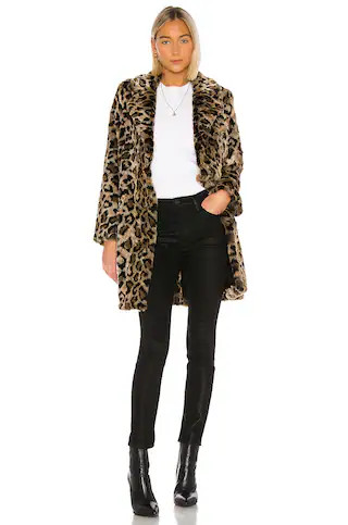 House of Harlow 1960 X REVOLVE Genn Faux Fur Coat in Natural Leopard from Revolve.com | Revolve Clothing (Global)