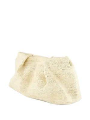 Sensi Studio Mini seashell-sisal Clutch Bag | White | FARFETCH | Farfetch Global