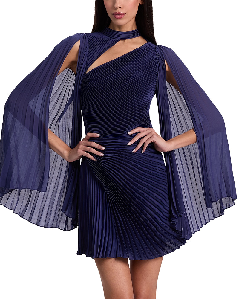 Alice and Olivia Aurelie Pleated Mini Dress | Bloomingdale's (US)