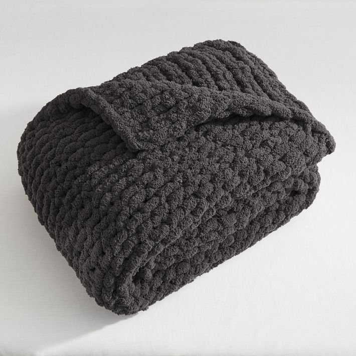 Cozy Jumbo Hand-Knit Throw | Pottery Barn Teen