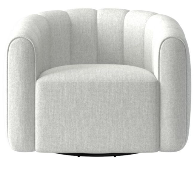 Fitz Elliot Dove Swivel Chair | CB2