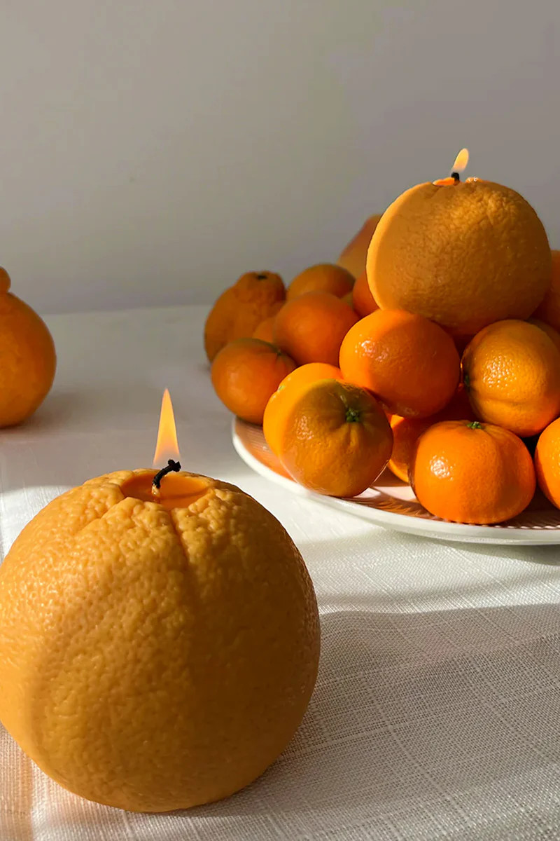 Large Orange Candle | Tuckernuck (US)