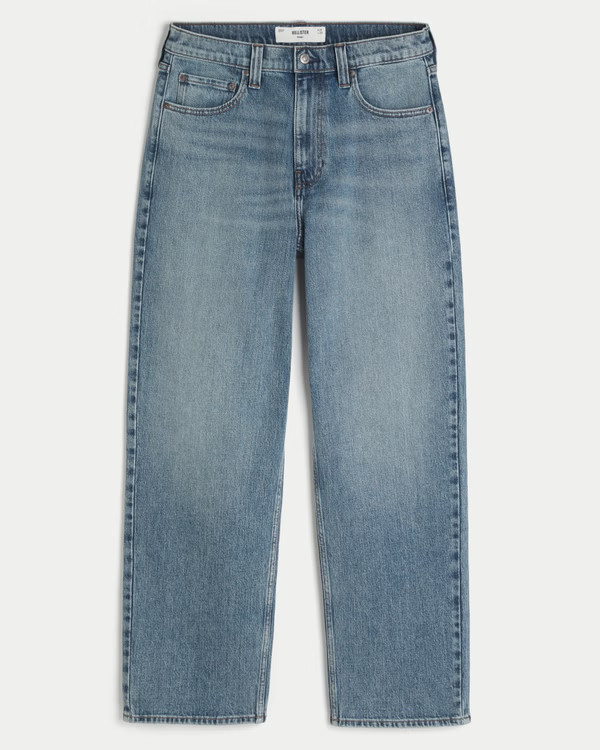 Light Wash Baggy Jeans | Hollister (US)
