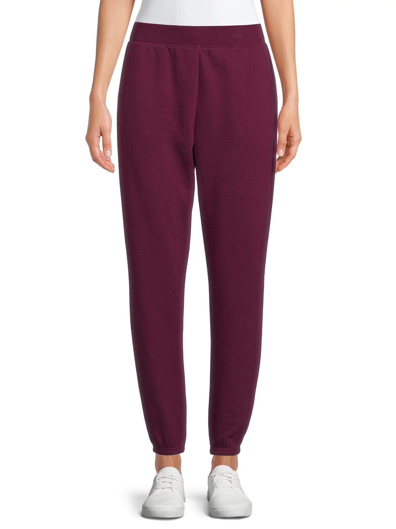 Time & Tru Women's Fleece Core Fleece Cinch Pants | Walmart (US)